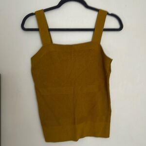Olive green knit sweater cami top from Banana Republic!